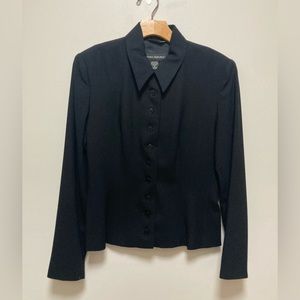 Banana Republic Black Skirt Suit Size 6 Made in Italy